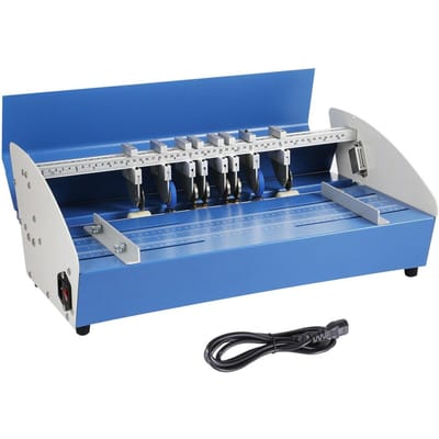 Machine à plier électrique 20,5  520 mm 3 en 1 Plieuse de papier Perforatrice Rainureuse Métal Robuste Plieuse électrique pour Papier Carte Livre Rainurage