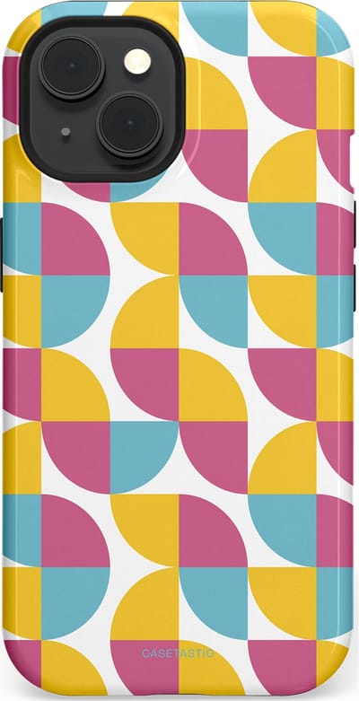 Casetastic Hoesje Geschikt voor Apple iPhone 15 Magsafe - Stijlvolle Beschermende Duo-layer Case - Cirkeldroom