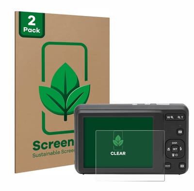 2 Stuks Screenprotector voor Kodak Pixpro FZ55 - Hoogwaardige Beschermfolie transparant