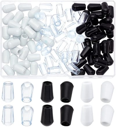 Vt products - Aanrecht Rackvoeten - Keukenrek Protector - Helder+Zwart+Wit