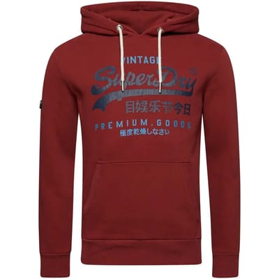 Vintage Logo Hoodie M0014276A - Bordeaux Sweatshirts