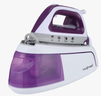 Cheffinger Stoomstrijkijzer met Stoomgenerator - Strijkijzer - Iron - Stoomstrijkijzers - 2250W - Station - 1.2L Watertank