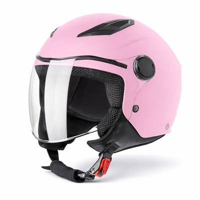 VINZ Magic Kinderhelm Scooter / Motor - Scooterhelm Jongens - Motorhelm Jongen - ECE 22.06 goedgekeurd - Roze - YM