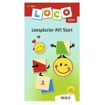 Loco mini Leesplezier AVI Start Educatieve boeken (spelletjes en raadsels) Voorleesboeken