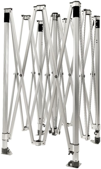 Easy Up | Partytent | 4x4 meter | Professionele Vouwtent | GO-UP50-PVC | Aluminium | Wit | Incl All Season Ribstop PVC Doek | Inclusief gratis sterke pvc opberghoes en spanbanden set met haringen