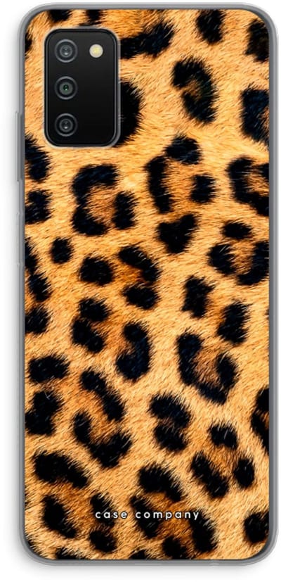 Case Company® - Hoesje geschikt voor Samsung Galaxy A03S hoesje - Luipaard - Soft Cover Telefoonhoesje - Bescherming aan alle Kanten en Schermrand