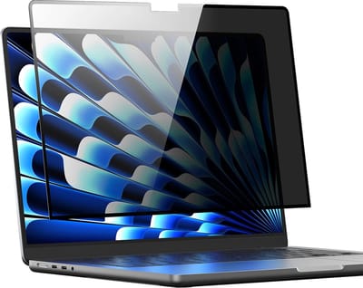 Dux Ducis - Privacy screenprotector Geschikt voor Macbook Air 13.6 (2022/2024) - Privacy scherm - Full Cover - Zwart