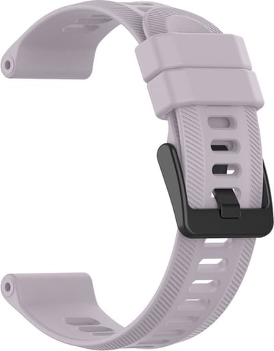 Siliconen bandje - geschikt voor Garmin Forerunner 935 / 945 / 955 / 965 / 745 / 970 - lila