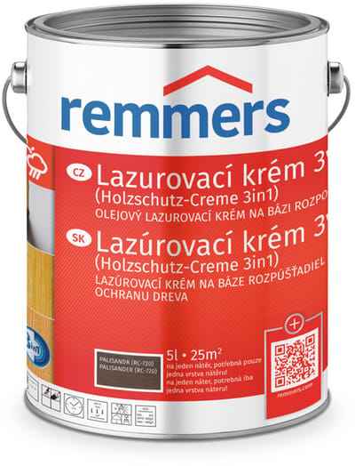 Remmers - Lasuurcrème 3-in-1 5 l, palissander