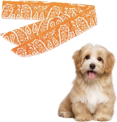 CHPN - Honden shawl - Hondensjaaltje - Bandana voor de hond - Oranje - Oranje bandana - Hip sjaaltje voor jouw hond - NL - Universeel