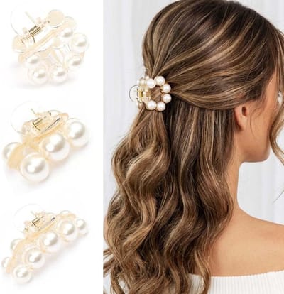 Kleine Parels Haarspelden, Antislip Haaraccessoires voor Vrouwen, Perfect voor Diverse Haarstijlen