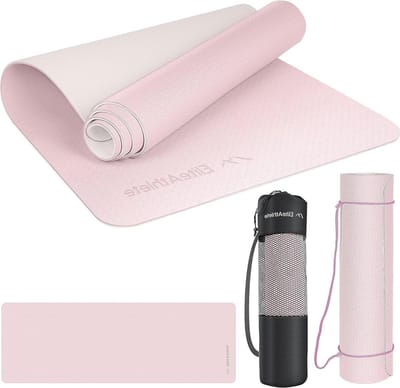 Yogamat Antislip - Sportmat - Fitness mat - Turnmat voor Fitness Pilates - 183 cm x 61 cm x 06 cm - Trainingsmat incl. draagriem + tas