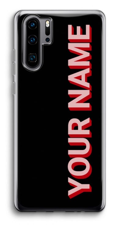 Gepersonaliseerd - Case Company® - Hoesje geschikt voor Huawei P30 Pro hoesje - Namecase - Soft Cover Telefoonhoesje - Bescherming aan alle Kanten en Schermrand