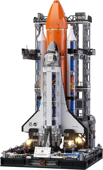 Jaki - LIMITED icons edition City Ruimtevaart raket | Artemis Space Wars Expert | Classic Creator STEM ideas speelgoed | Compatibel met lego mega bloks | Technic nasa ruimte shuttle bouwpakket voor volwassen & kinderen | 2226 bouwstenen