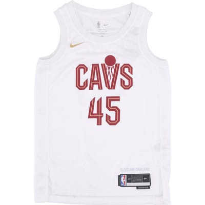Basketbaltanktop voor heren Nba Association Edition 2022/23 Dri-fit Swingman Jersey nr. 45 Donovn Mitchell Clecav wit