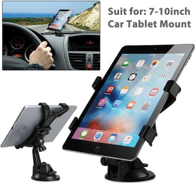 Tablet Houder Auto Dashboard / Raam / Glas / met Zuignap / Badkamer spiegel / Boot - Universeel Geschikt voor: iPad