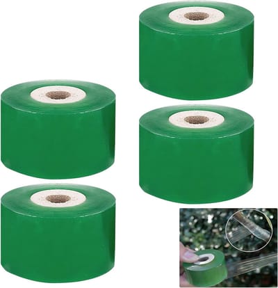 Duidelijke graftingtape voor tuin en kwekerij - 4 stuks, 3 cm breed, elastisch en zelfklevend voor bomen en bloemen