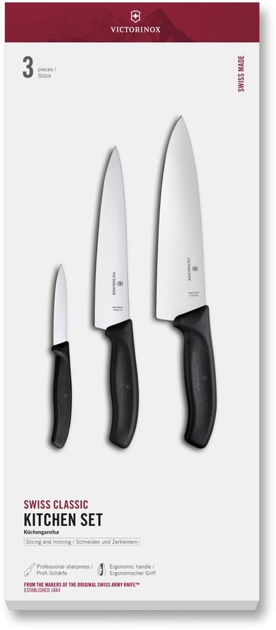 Victorinox Swiss Classic Keukenset 3-delig - Zwart - Giftbox