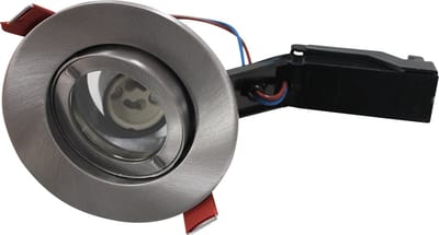Lumiance inbouwspot rond kantelbaar geborsteld RVS zaagmaat Ø75mm - diameter 95mm (3084061)