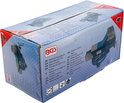 BGS Stalen bankschroef - gesmeed - 100 mm spanbekken