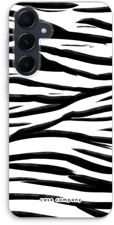 Case Company® - Hoesje geschikt voor Samsung Galaxy A55 hoesje - Zebra pattern - Soft Cover Telefoonhoesje - Bescherming aan alle Kanten en Schermrand