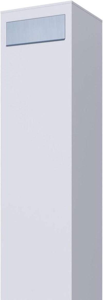 Staande brievenbus - Design brievenbus - Post ontvangen - Verborgen slot - 115 cm hoog - Mat wit