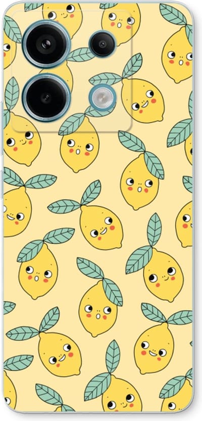 Case Company® - Hoesje geschikt voor Xiaomi Poco X6 hoesje - Citroenen - Soft Cover Telefoonhoesje - Bescherming aan alle Kanten en Schermrand