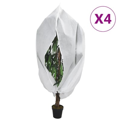 vidaXL - Plantenhoezen - met - ritssluiting - 4 - st - 70 - g/m² - 3,93x3 - m