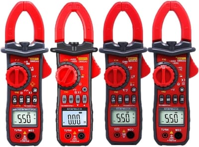 Digitale Tang Multimeter - Stroomonderhoudstester - Elektrisch Onderhoud - DC/AC Capaciteit Weerstand - 1999/5999 Weergave - Grijs