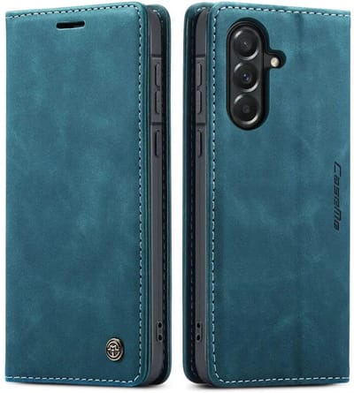CaseMe 013 Hoesje Geschikt voor Samsung Galaxy A57 - Book Case met Standaard - Portemonnee Beschermhoes - Pasjeshouder voor Twee Pasjes - Blauw