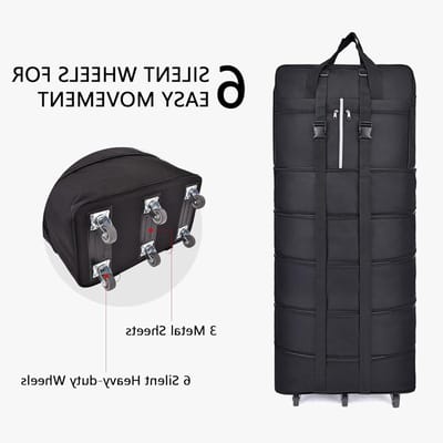 Extra grote opvouwbare reistas met wielen - 185L bagage, ideaal voor kamperen en reizen, ruime duffelbag voor mannen en vrouwen, 50"x20"x11