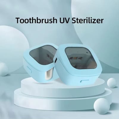 UV Tandenborstel Sterilisator – Draadloze Tandenborstel Houder met Oplaadbare UV-C Desinfectie – Voor Wandmontage