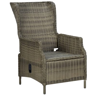 vidaXL - 9-delige - Tuinset - met - kussens - poly - rattan - bruin
