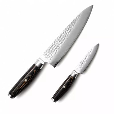 Yaxell KETU – 2-delige Messenset – SG2 Staal – Koksmes 20 cm & Schilmes 10 cm – Tsuchime Finish