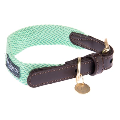 Halsband Nomad Tales Bloom, mint - Maat S: 36 - 40 cm Halsomvang, B 25 mm