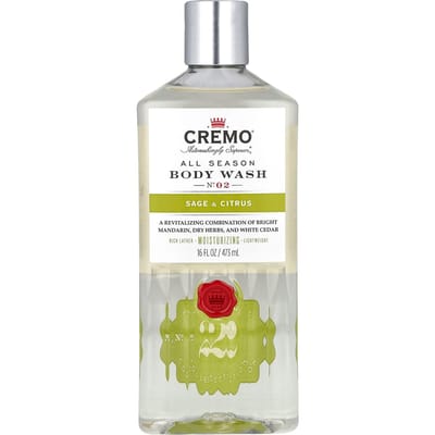 Cremo, All Season Body Wash, Nee. 2, Salie & Citrus, 16 fl oz (473 ml)