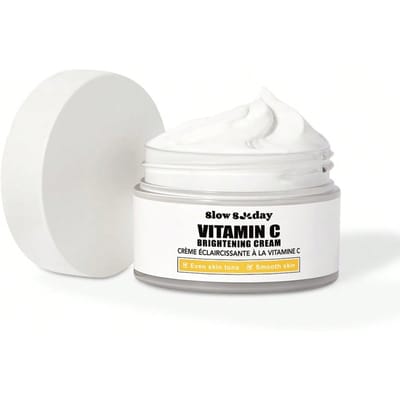 Slow Sunday Vitamin C Brightening Cream, Huidverzorging, Met Vitamine C, Niacinamide, Vitamine E, Verbetert Dofheid & Gladde Huid, Hydrateert & Egale Huidskleur, Geschikt Voor Lente & Zomer, Y2K, Voor Feestjes & Cadeaus, Compact En Draagbaar, Terug Naar School