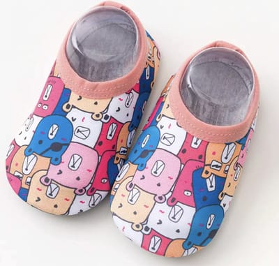 Zwemschoentjes - waterschoentjes - strandschoentjes- Anti-slipzool van Baby-Slofje - kleurrijk diertjes maat XS ( 12,5 cm)