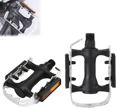 Fietspedalen van robuuste aluminiumlegering voor mountainbike - Set van universele pedalen met reflectoren