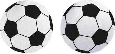 Voetbal tepel stickers 1 paar (2 st.) - erotische tepelstickers