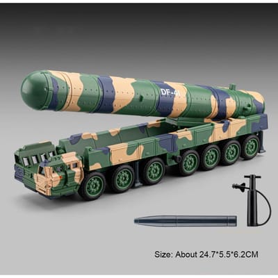 1:50 Df-41 Df-5B Raketwagen Model Speelgoed Geluid Licht Jl-2 Militaire Voertuig Eén Klik Lanceer Modellen Collectie Cadeaus Voor Kinderen