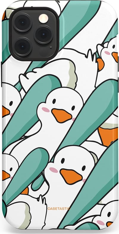 Casetastic Hoesje Geschikt voor Apple iPhone 12/12 Pro Magsafe - Stijlvolle Beschermende Duo-layer Case - Ganssterk
