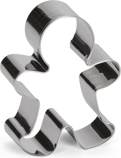 uitsteekvorm Speculaaspop 7 cm RVS zilver