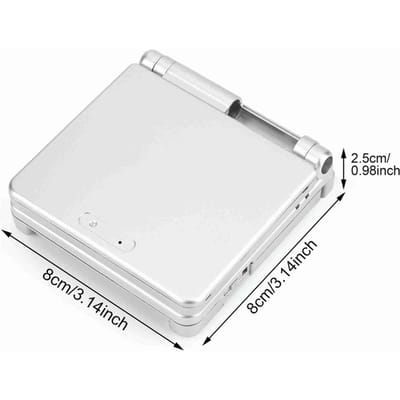 Voor Advance GBA SP Beschermende ABS Case Cover Reparatie Onderdelen Kit Zilver zilver