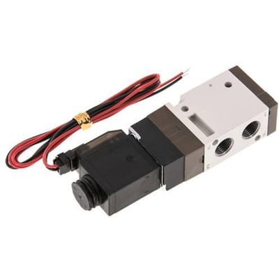 3/2 G1/8'' NC Magneetventiel 24V DC 1.5-10bar/21.0-140psi 2-polige Stekker YPC