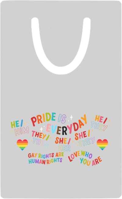 Hacebo® - LGBTQ cadeau - metalen boekenlegger- Lgbt - Queer - Pride month - lgbtq vlag - gay pride - met tekst - opdruk - leuke pride spullen - verjaardag - cadeau - gift Bladwijzer boekenleggers - 7.6 cm x 5cm