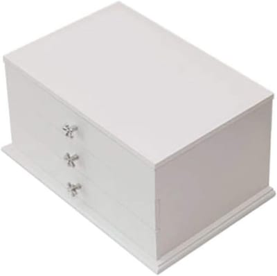 Sieradendoos - Juwelenopberger - Sieraden Organiseren - 3-laags Ontwerp - 30 cm Lengte - Beige