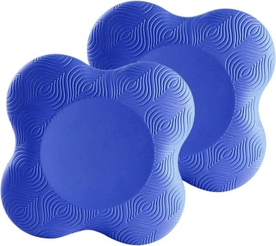 Kniebeschermers Yoga - Elleboogkussens Pilates - Vloertraining Stabiliteit - PU Materiaal - 20 cm - Donkerblauw