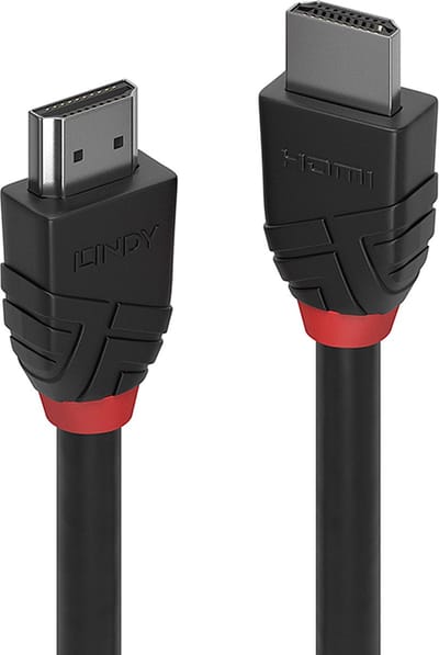 Lindy Black Line HDMI cable with Ethernet - 2 m
