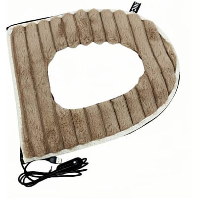 Toilet Usb Verwarmingszittinghoes Hoge Kwaliteit Zacht Wasbaar Pluche Ring Winterverwarming 5V 2A Temperatuur Verstelbaar